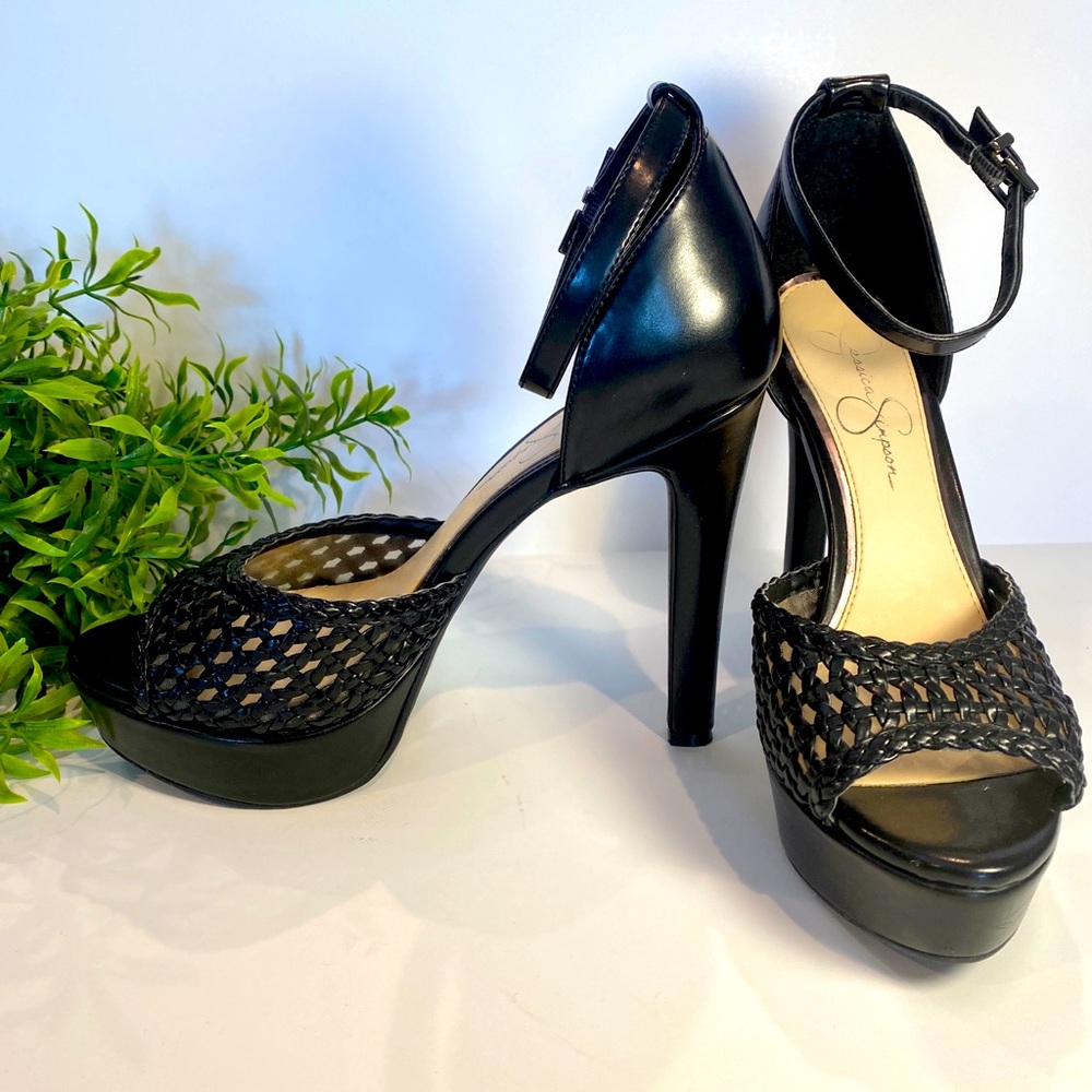 Stilettos, peep toe shoe